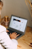 a man using a laptop