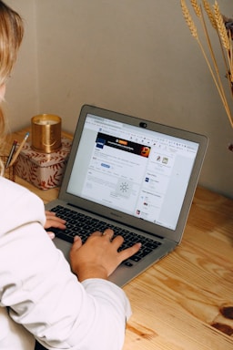 a man using a laptop