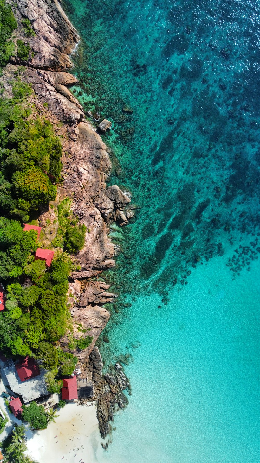 a small village on a cliff