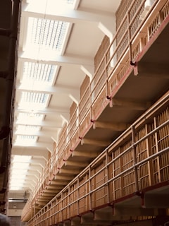 a spiral staircase in a building