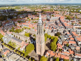 a large city with many buildings