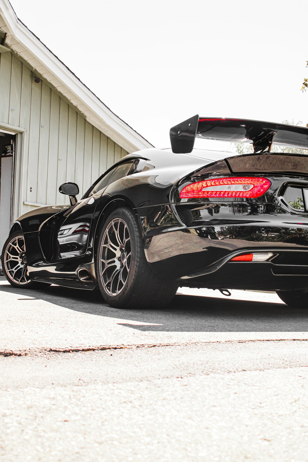 a black sports car