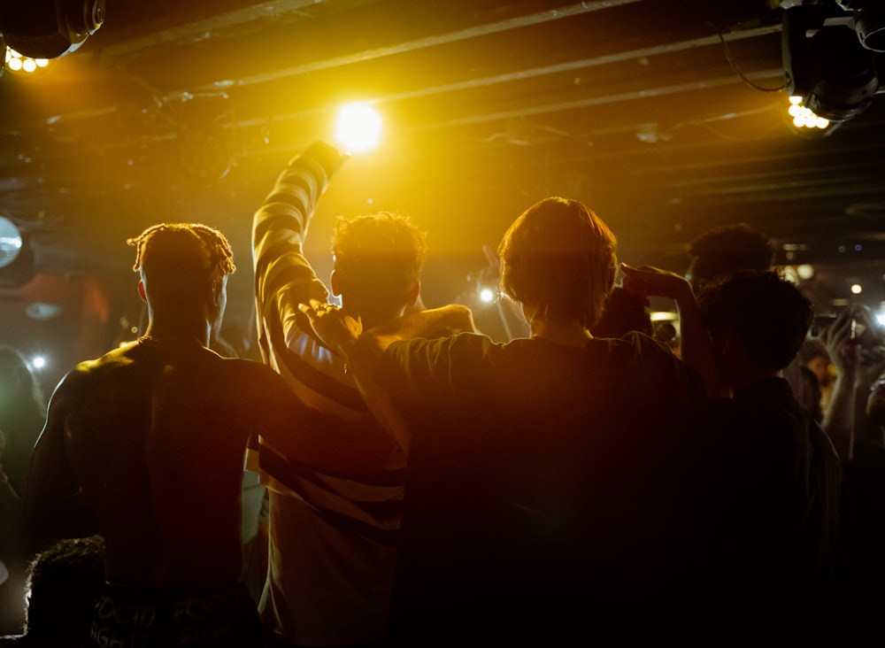 a group of people dancing