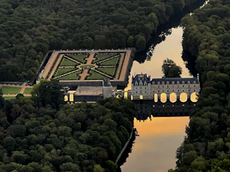 a castle on a hill