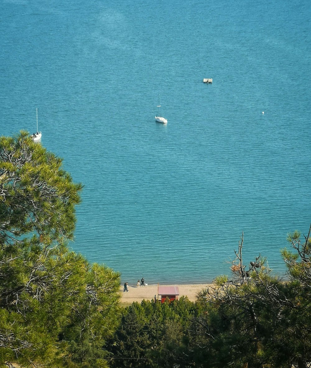 a body of water with boats in it