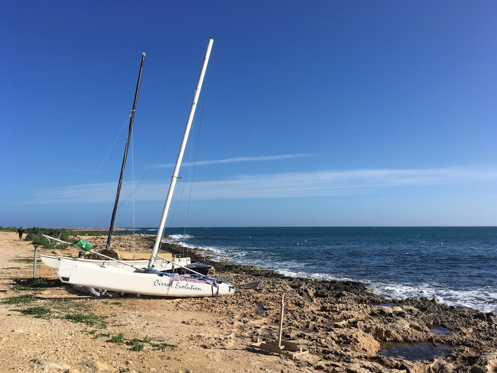 a boat on the beach