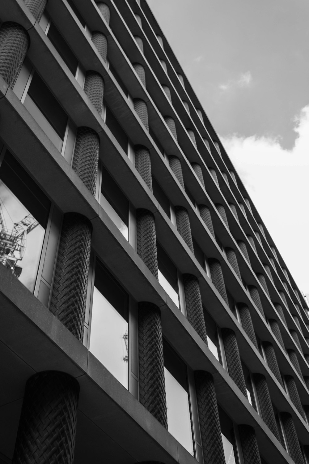 a building with many windows