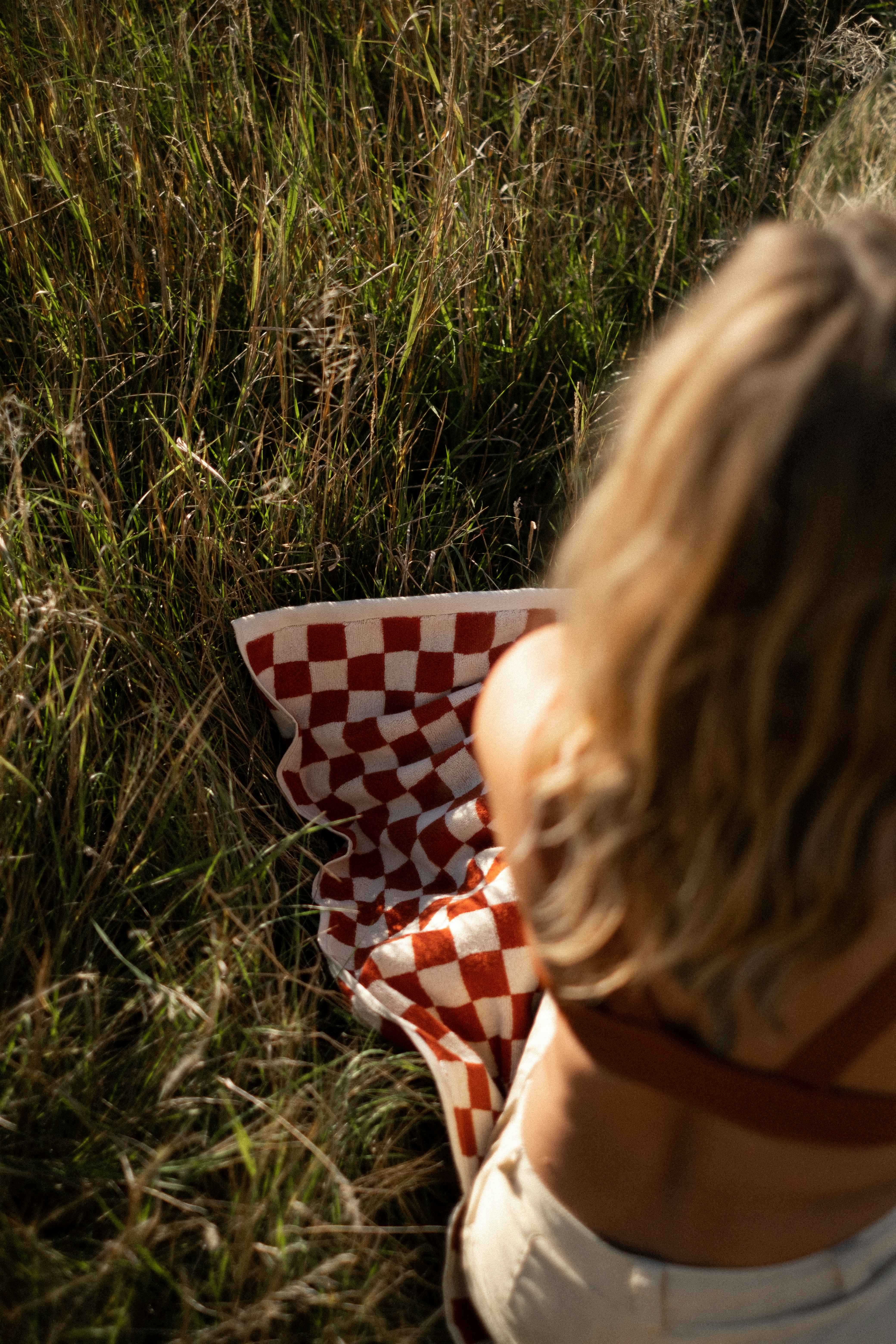 a person holding a flag