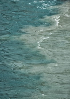 a body of water with waves