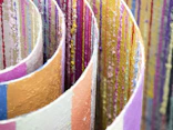 a close up of some colorful wires