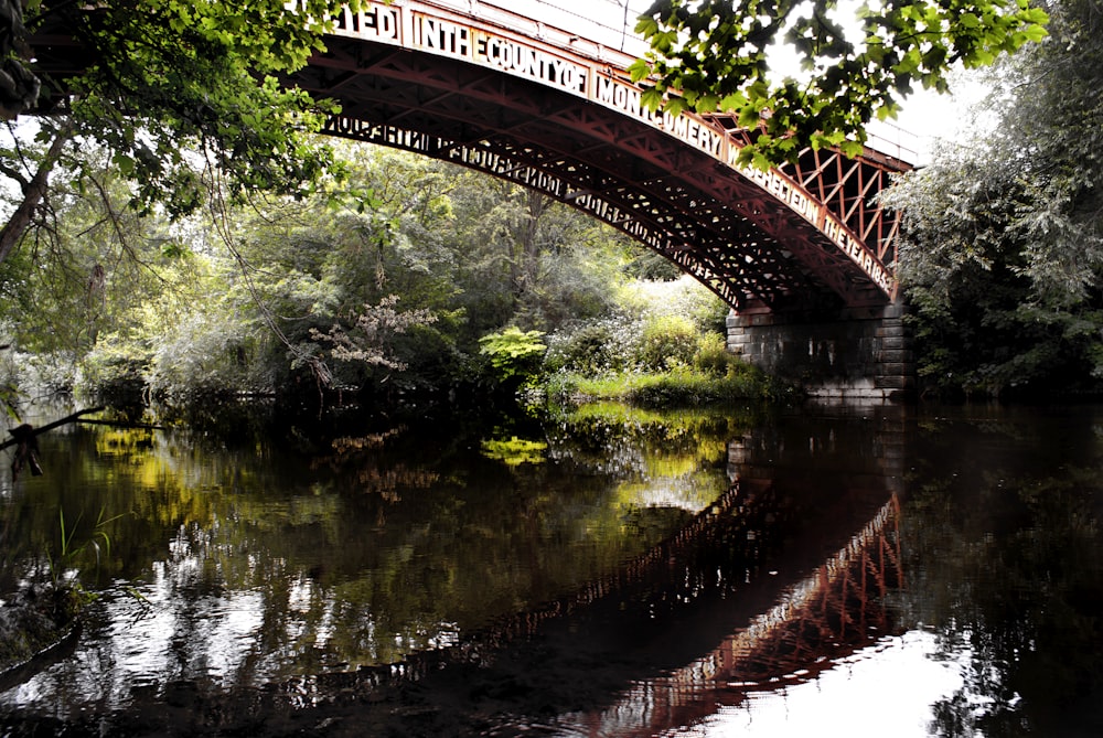 a bridge over a river