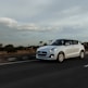 a car driving on a road