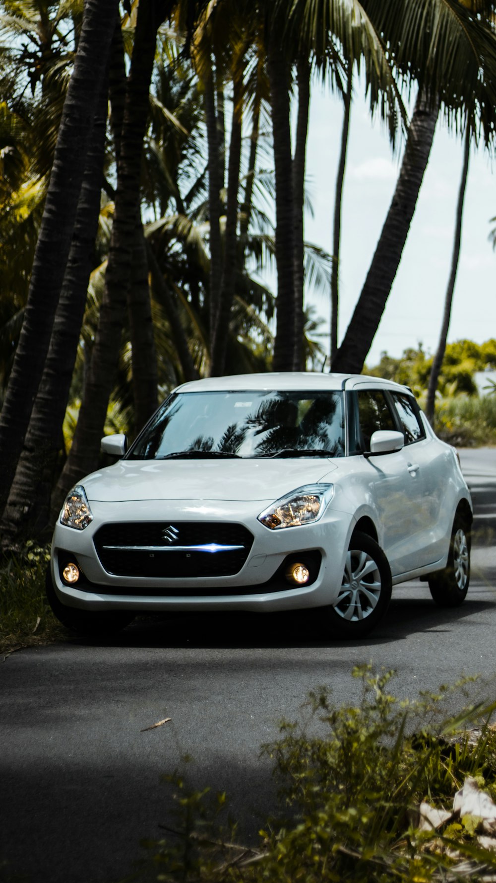 a car parked on the side of the road