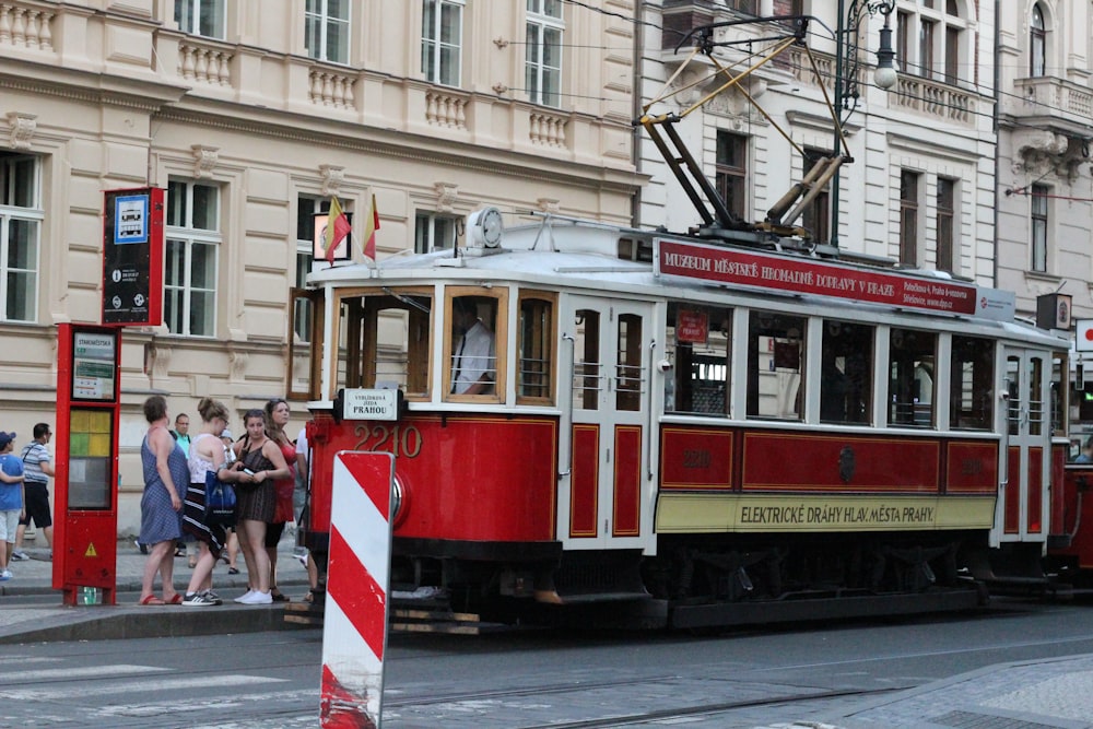 a trolley on the street