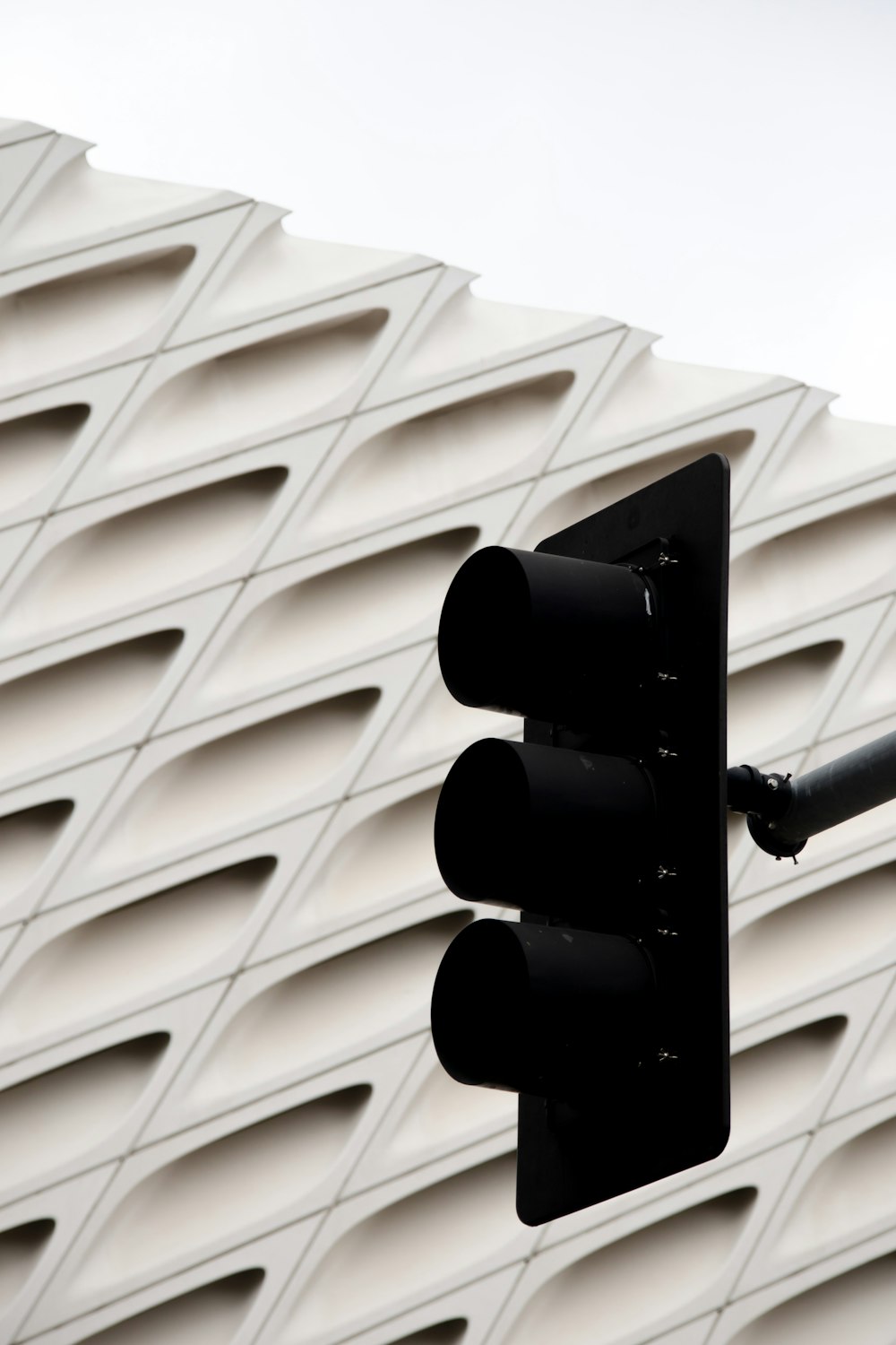 a traffic light on a building