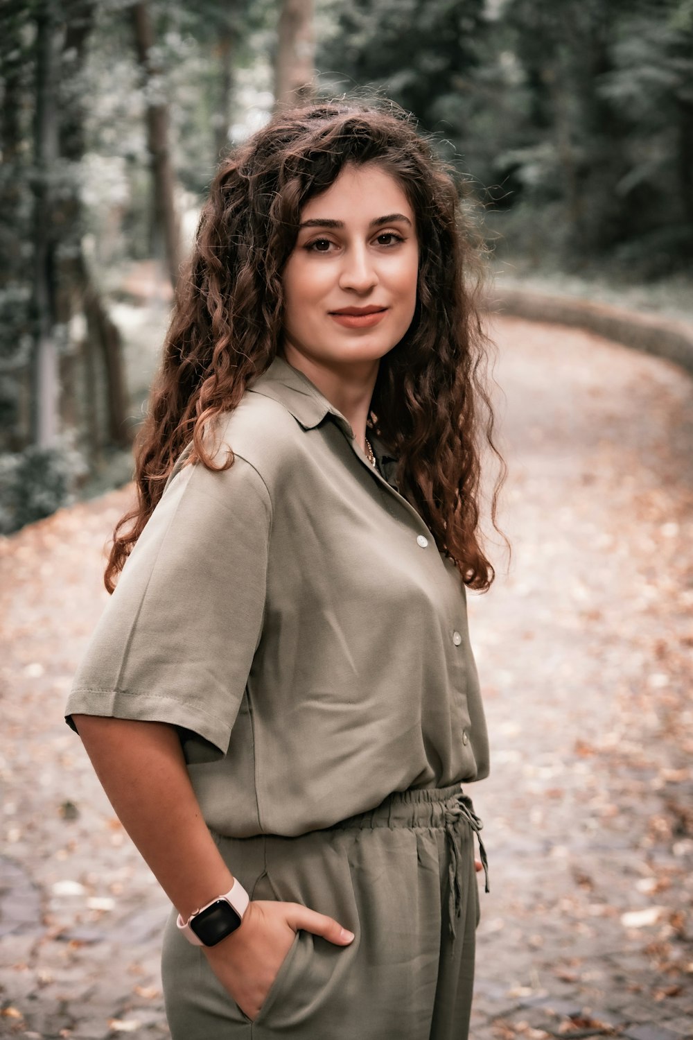 a person with long hair