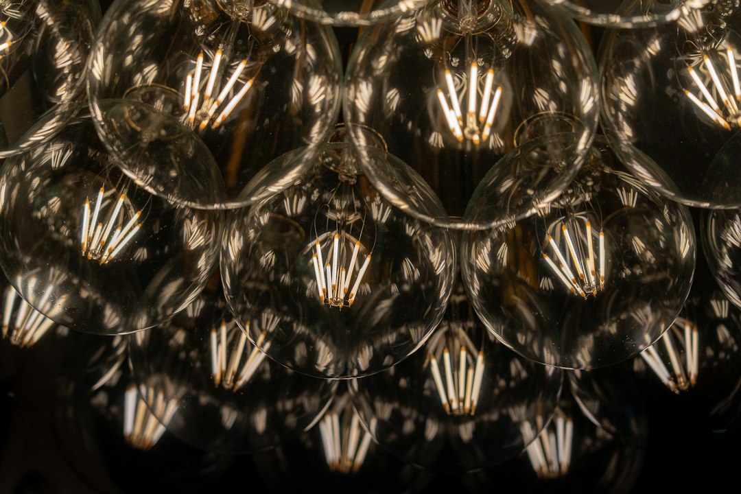 led light bulbs closeup