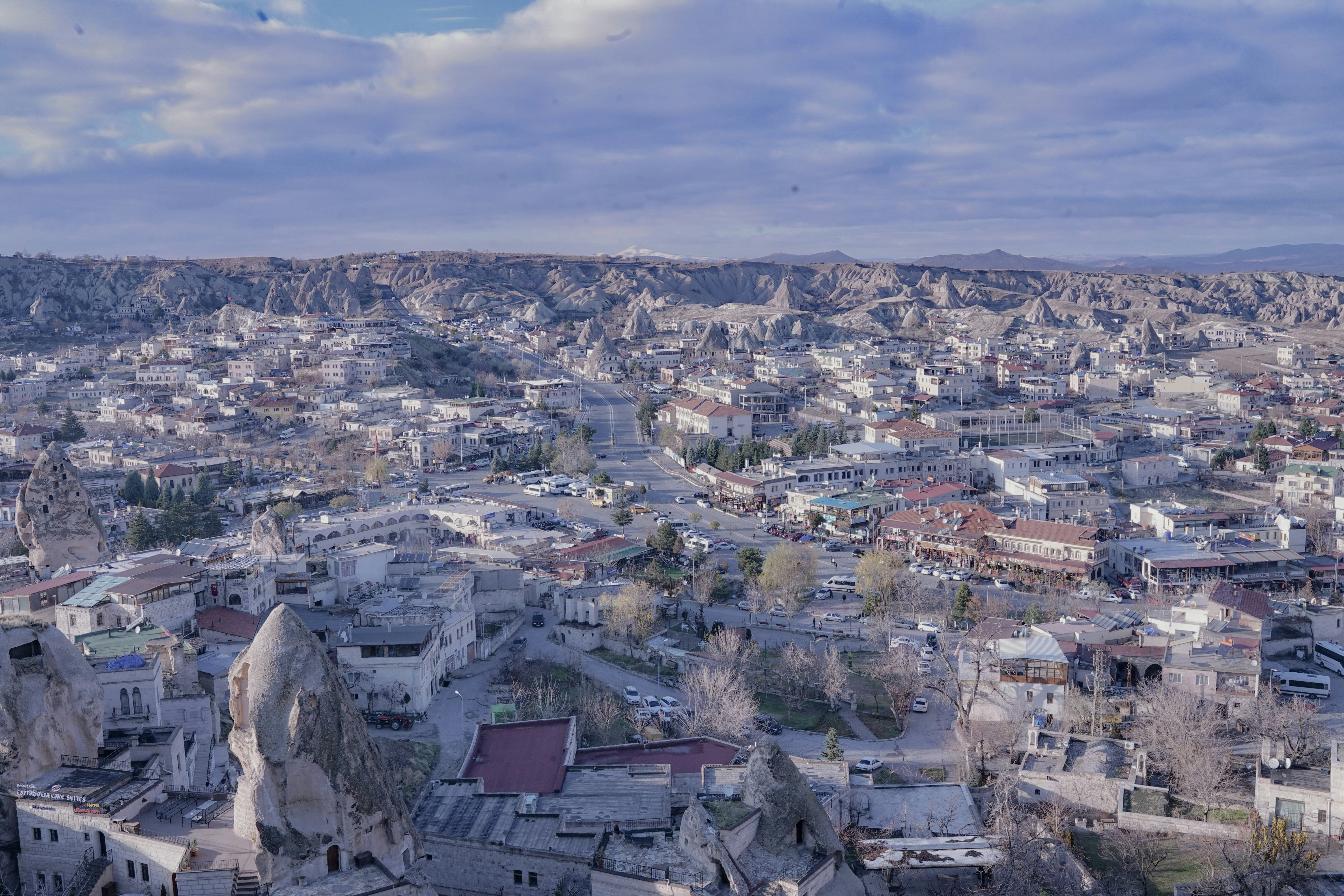 a city with many buildings