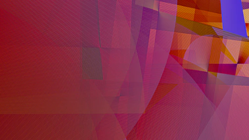 A vibrant composition study featuring geometric shapes and color swatches