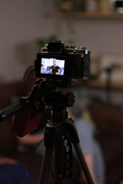 a camera on a tripod