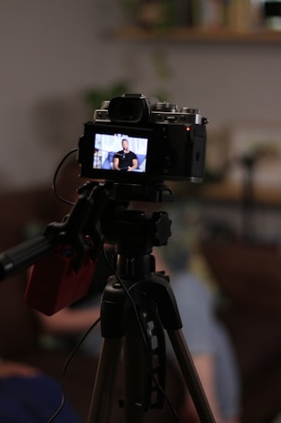 a camera on a tripod