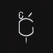 a silver and black logo
