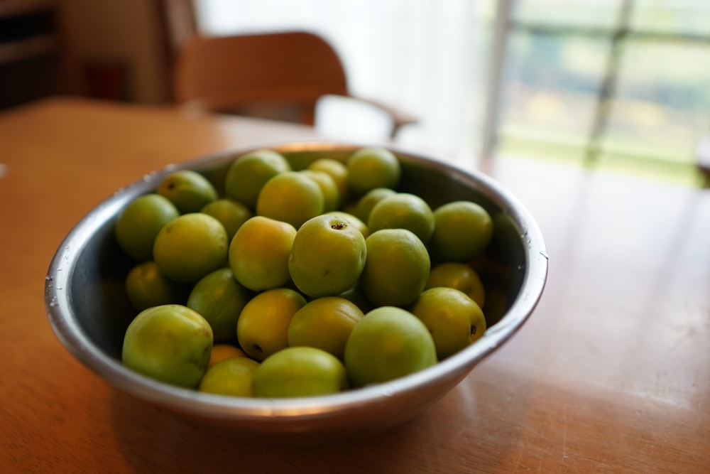a bowl of limes