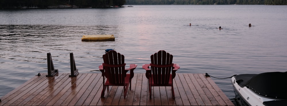 chairs on a dock