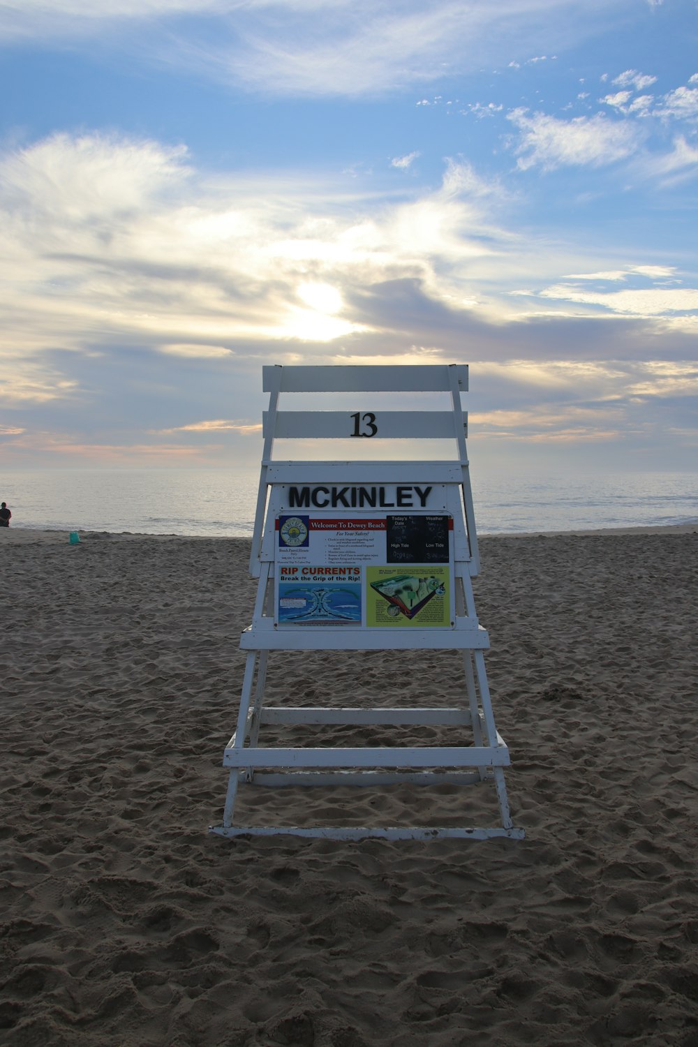 a chair on a beach