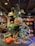 A spooky Halloween display featuring creative tech elements.