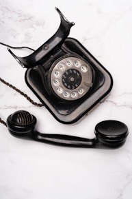 a telephone with a cord
