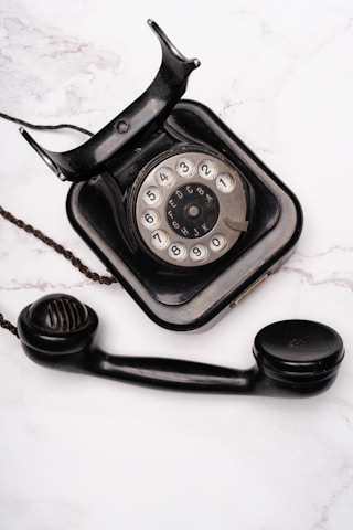 a telephone with a cord