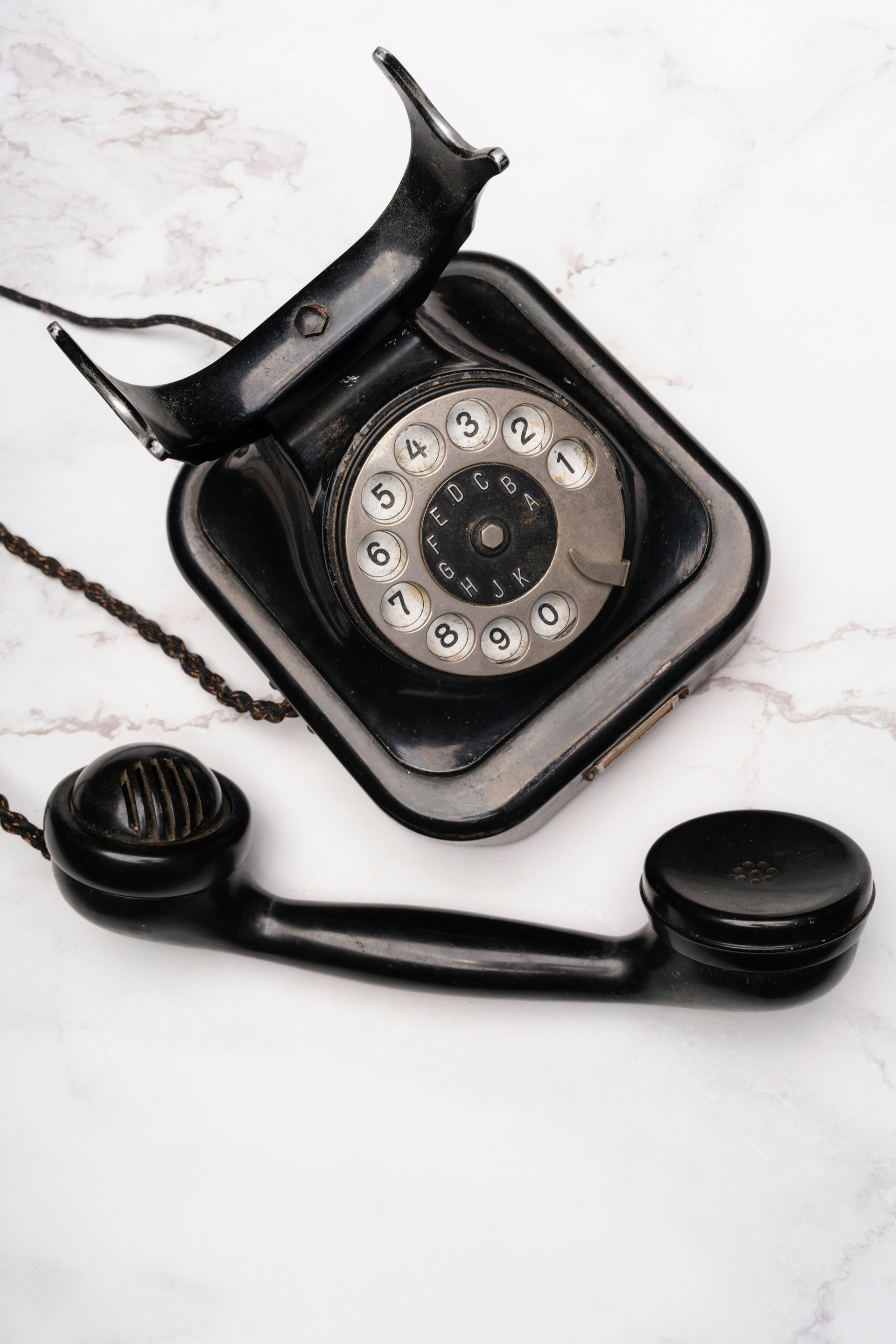 a telephone with a cord
