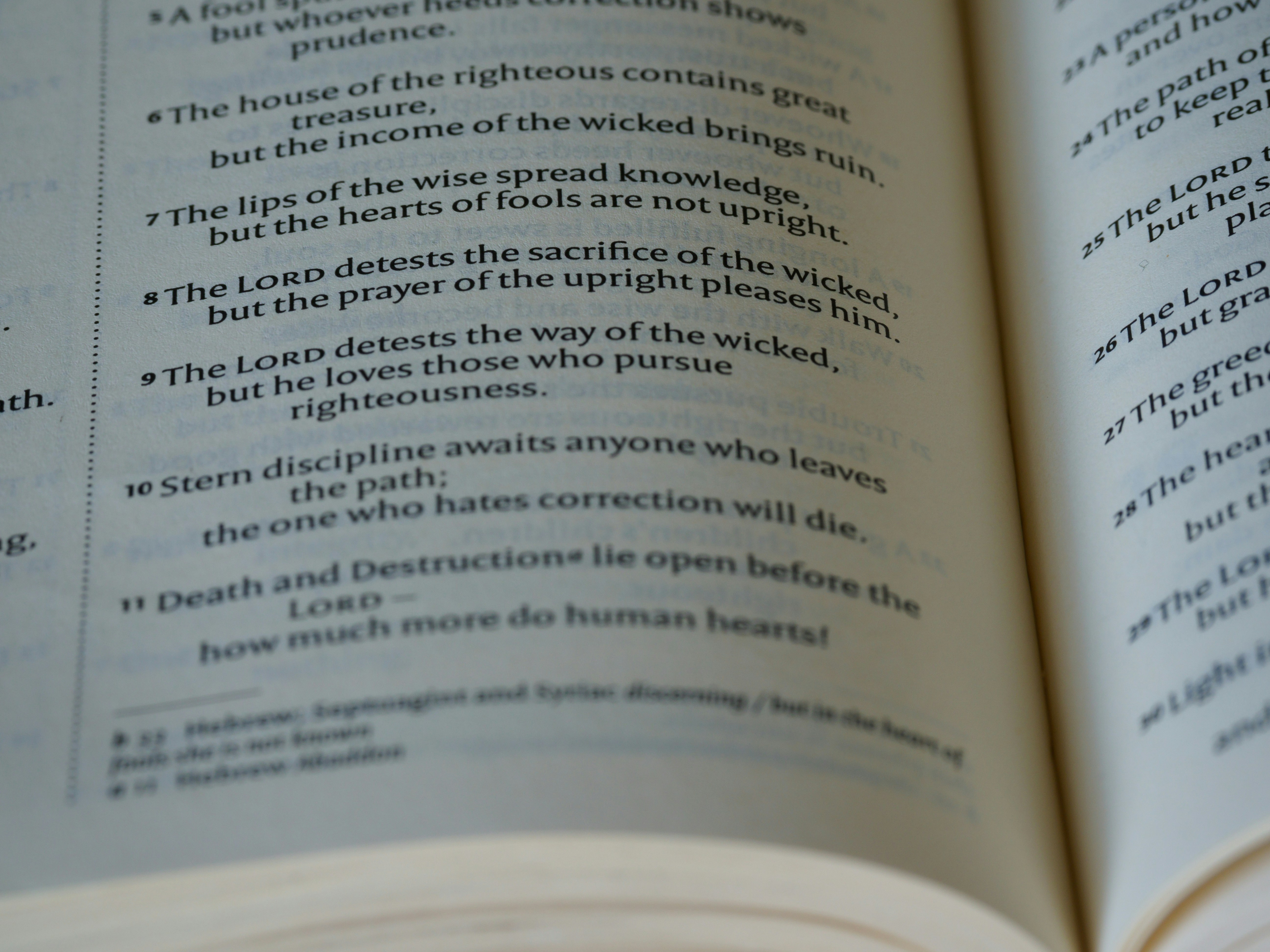 a book open with text