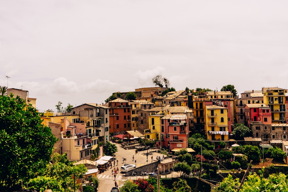 a city with many buildings