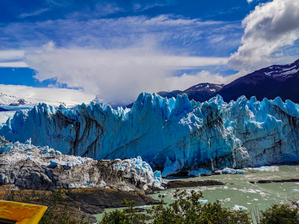 a large glacier in Perito Moreno Glacierous region
