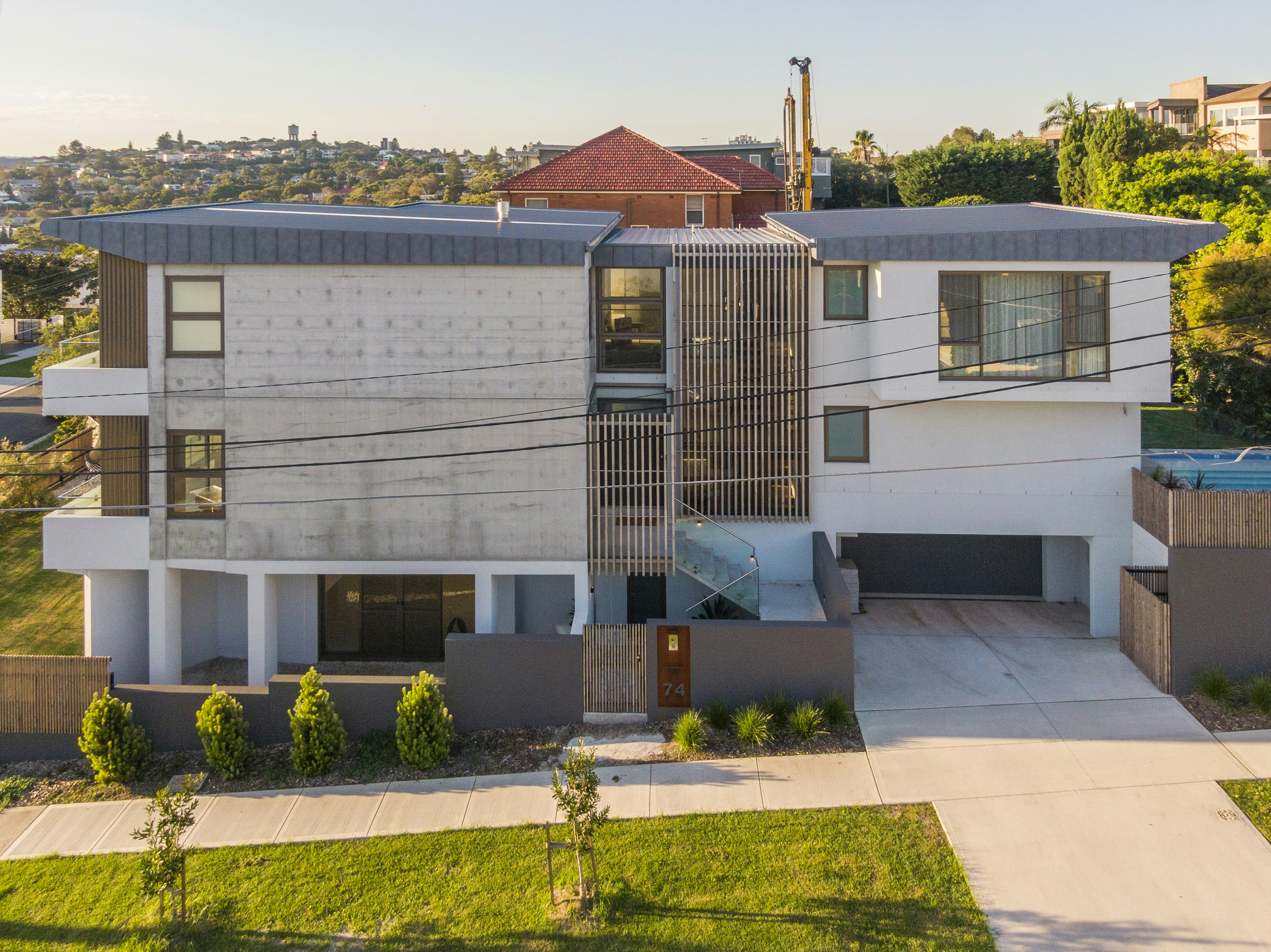 a building with a fence around it