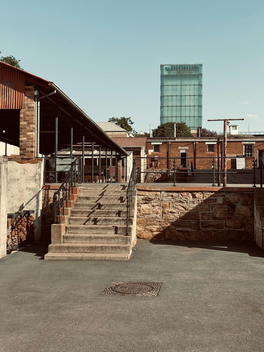 a building with stairs