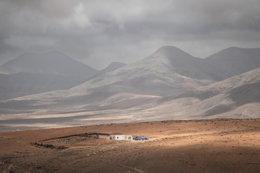 a house in a desert