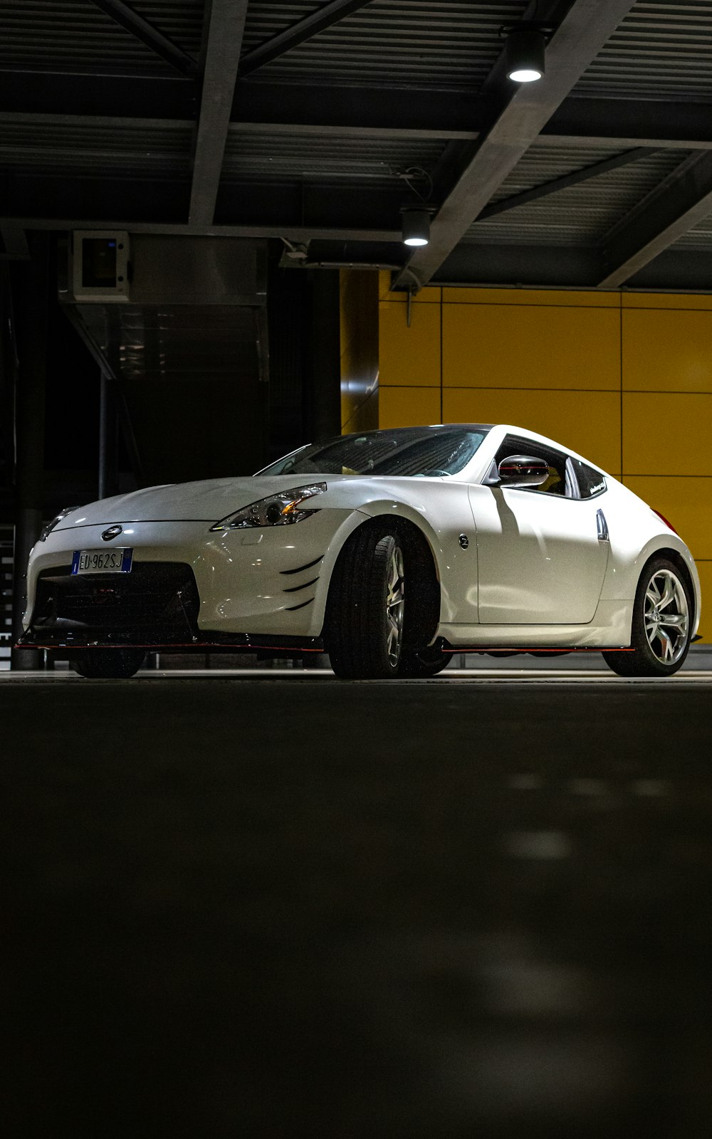 a white sports car