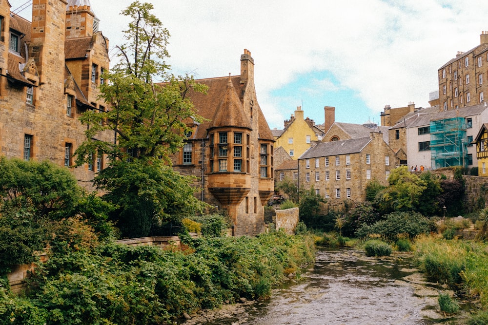 a river running through a city