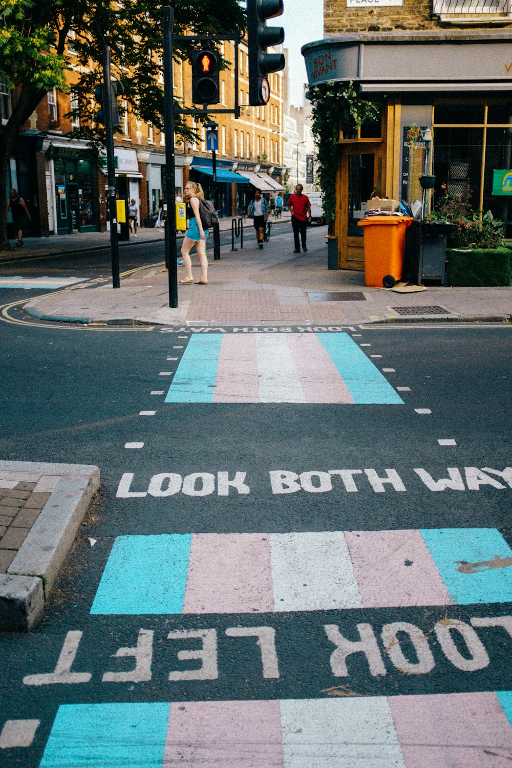 a crosswalk in a city