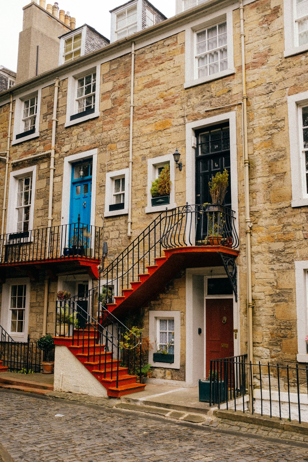 a building with a staircase