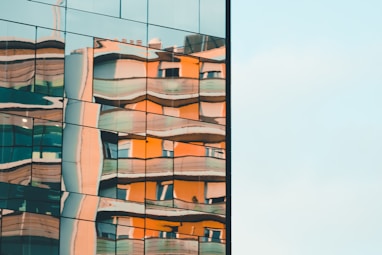 a building with many windows