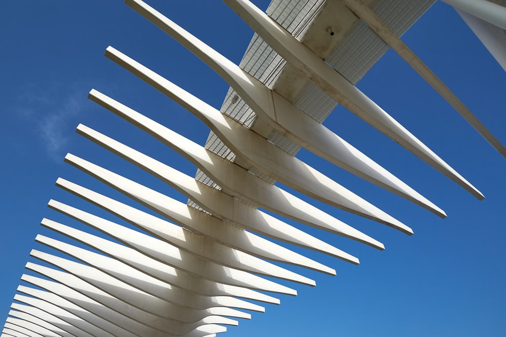 a close up of a tall building