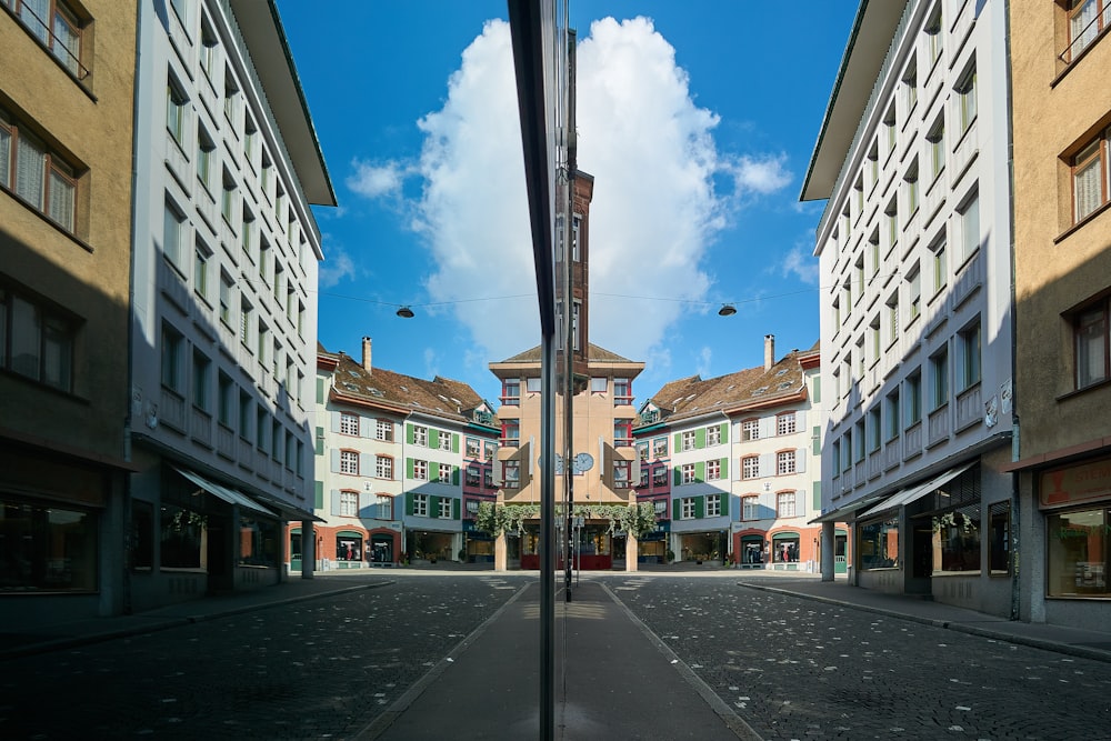 a view of a city street