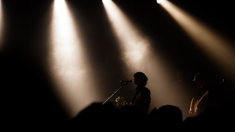 a group of people on a stage