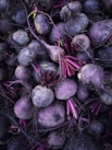 a pile of purple beets