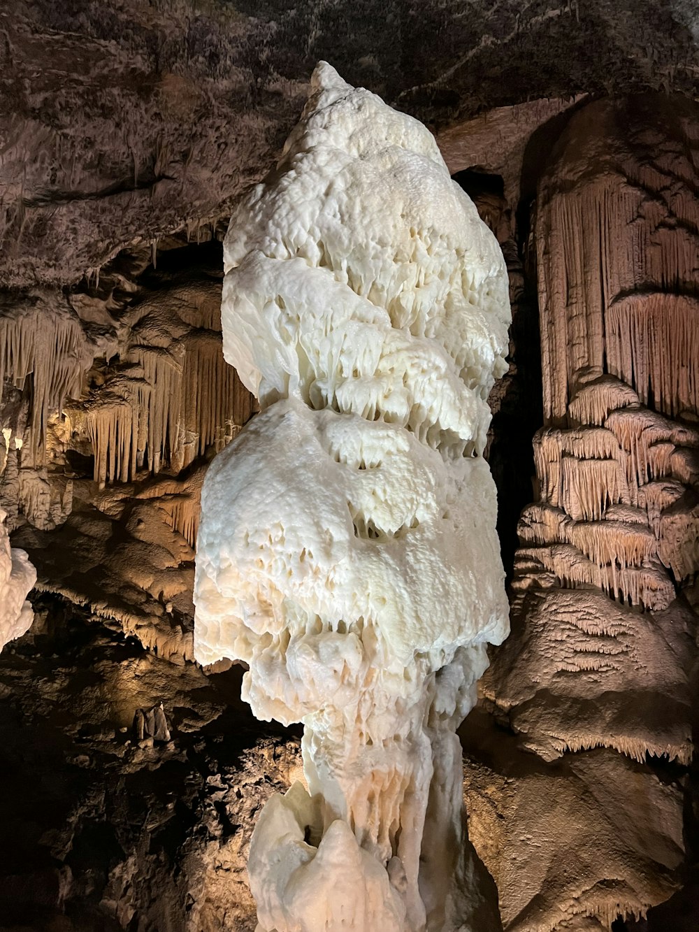 a large rock formation