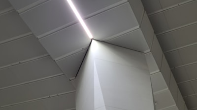 Commercial space transformation with clean lines and professional lighting.